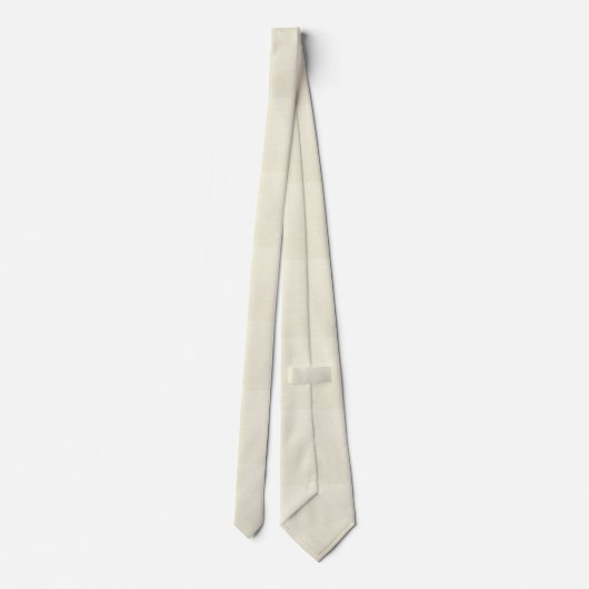 Irish Linen Pattern - Stropdas van Cream (Achterkant)