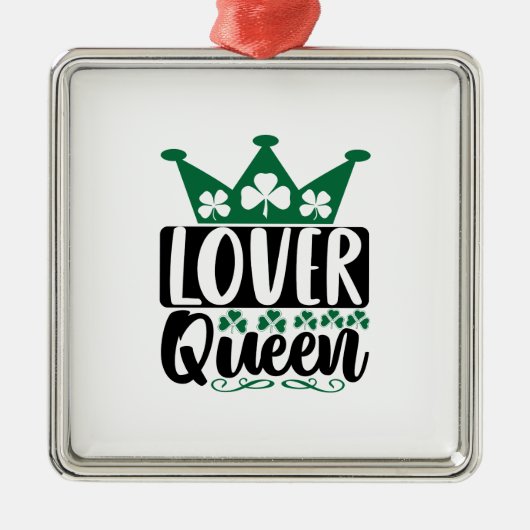 Irish Lover Queen Metalen Ornament (Voorkant)