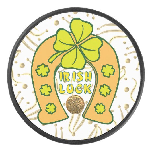 irish luck hockey puck (Voorkant)