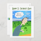 Irish Luck St. Patrick's Day Post Kaart (Voorkant / Achterkant)