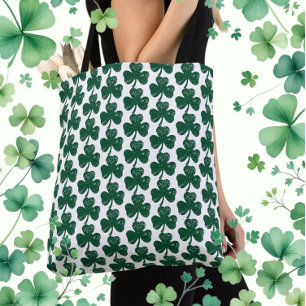 Irish Luck Trendy Grunge Klaverblad Draagtas