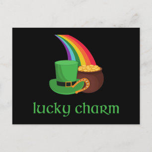 Irish Lucky Charm Rainbow Briefkaart