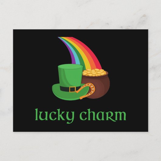 Irish Lucky Charm Rainbow Briefkaart (Voorkant)