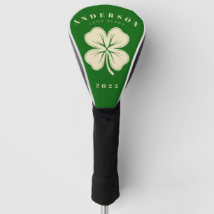 Irish Lucky Four Leaf Clover met de naam Green Golfheadcover