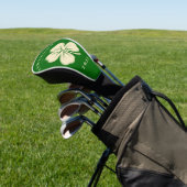 Irish Lucky Four Leaf Clover met de naam Green Golfheadcover (Insitu)