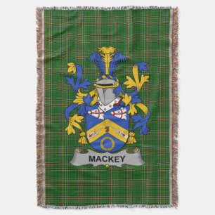Irish Mackey Coat of Arms Family Crest Ierland Deken