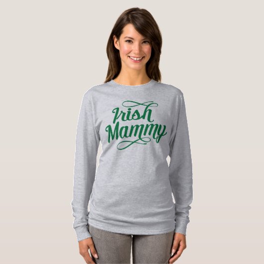 Irish Mammy T-Shirt, Ierland, Irish Mam T-shirt (Voorkant volledig)