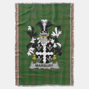 Irish Marbury of Maybery Wapen van de familie Cres Deken