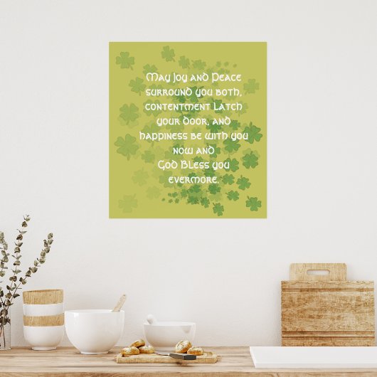 Irish Marriage Blessing Poster (Keuken)