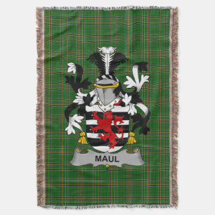Irish Maul of Maule Wapen Familie Crest Ire Deken