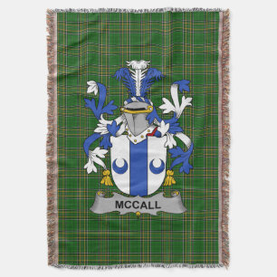Irish McCall Coat of Arms Family Crest Ireland Deken