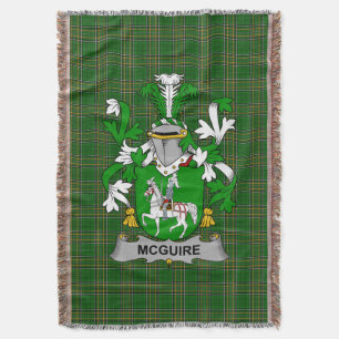 Irish McGuire en Maguire Coat of Arms Family Care Deken