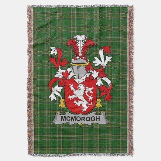 Irish McMorogh of McMorrow familiewapen Deken (Voorkant Verticaal)