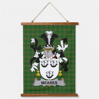 Irish Meares Coat of Arms Family Crest Hangend Wandkleed