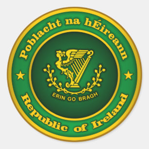 Irish Medallion Ronde Sticker