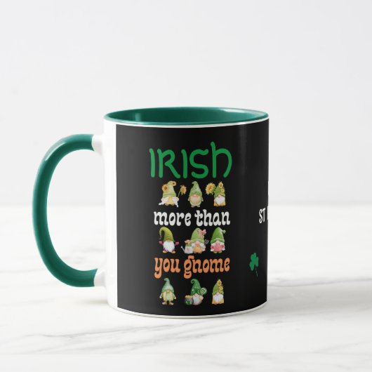 IRISH MEER DAN JE GNOME St Patricks Day Mok (Links)