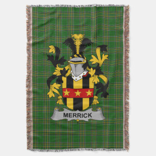 Irish Merrick of Meyrick Wapen van de familie Cres Deken