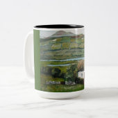 Irish Mok, Koffie, Thee, Ierland Tweekleurige Koffiemok (Voorkant links)