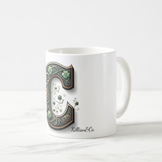 Irish Monogram Coffee Mug (Devant droit)