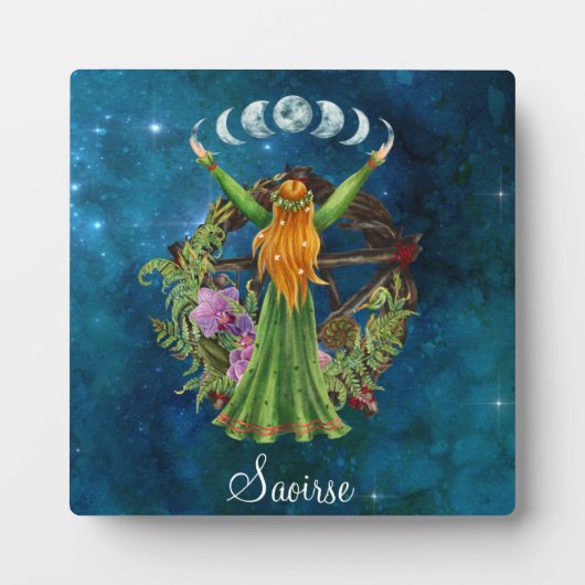 Irish Moon Goddess Fotoplaat (Voorkant)