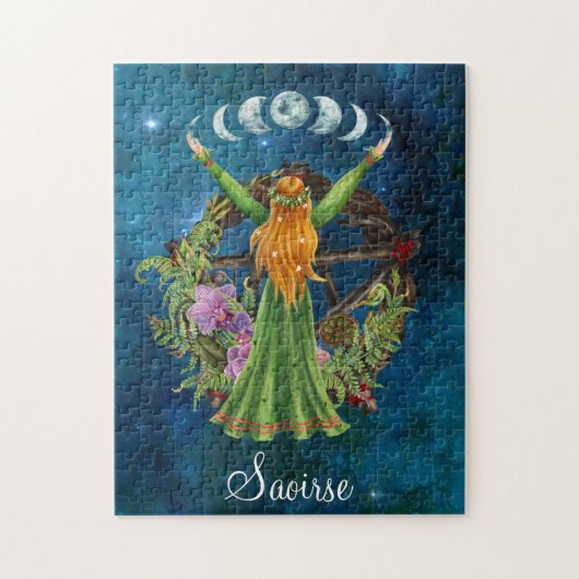 Irish Moon Goddess Legpuzzel (Verticaal)