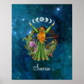 Irish Moon Goddess Poster (Voorkant)