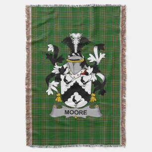 Irish Moore Coat of Arms Family Crest Ireland Deken