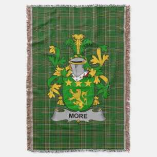 Irish More of O_More Wapenschild Familie Crest Ir Deken
