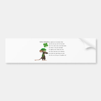 Irish Mouse drink bier Bumpersticker