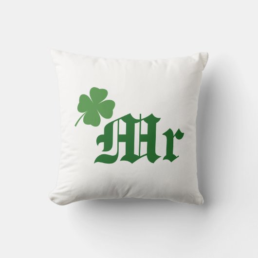 Irish Mr Wedding Pillow Kussen (Voorkant)