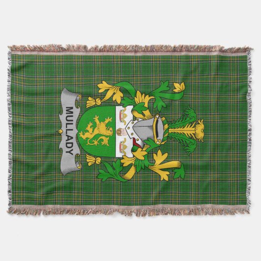 Irish Mullady of O_Mullady Wapenschild Familieauto Deken (Voorkant)