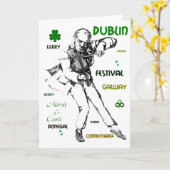 Irish Music wenskaart Kaart (Gele Bloem)