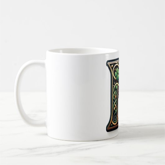 Irish N Monogram Coffee Mug (Gauche)