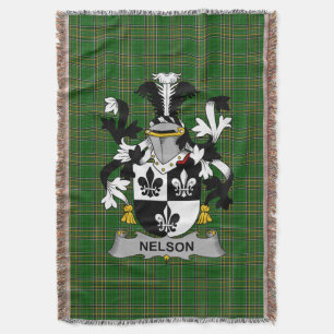 Irish Nelson of Nealson wapenschild familie Crest Deken