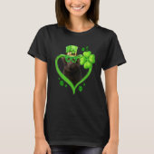 Irish Newfoundland Dog Love Shamrock St Patrick S T-shirt (Voorkant)