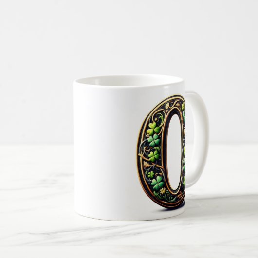 irish O Monogram Coffee Mug (Devant droit)