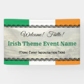 Irish or Ireland Theme Event Welkom Spandoek (Horizontaal)