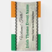 Irish or Ireland Theme Event Welkom Spandoek (Verticaal)