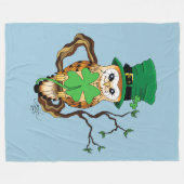 Irish Owl Fleece Deken (Voorkant (Horizontaal))