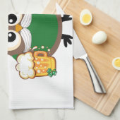 Irish Owl for St. Patrick's Day Theedoek (Quarter Fold)