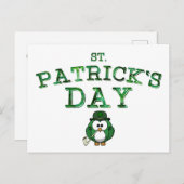Irish Owl Holiday Briefkaart (Voorkant / Achterkant)