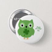 Irish Owl Ronde Button 5,7 Cm (Voorkant /achterkant)