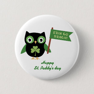 Irish Owl Ronde Button 5,7 Cm