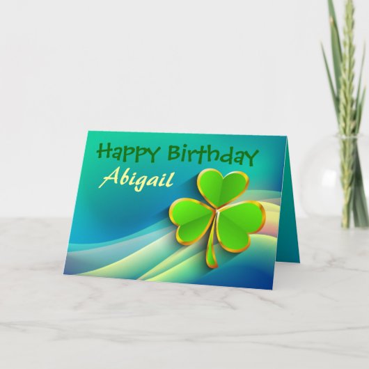Irish Personal Birthday Card Kaart (Voorkant)
