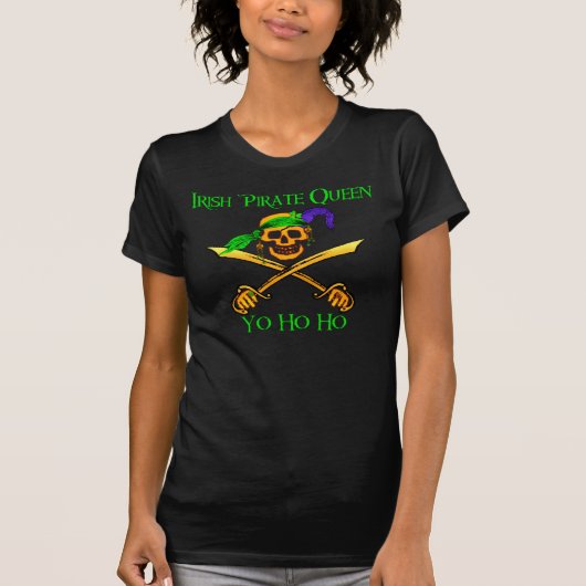 Irish Pirate Queen Dark T-Shirt (Voorkant)