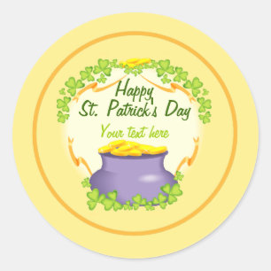 Irish Pot of Gold Ronde Sticker