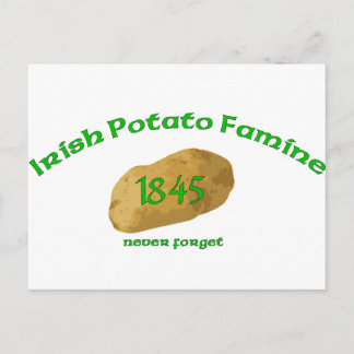 Irish Potato Famine - Vergeet het nooit! Briefkaart
