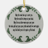 Irish Prayer Blessing Loving Memory Keramisch Ornament (Voorkant)