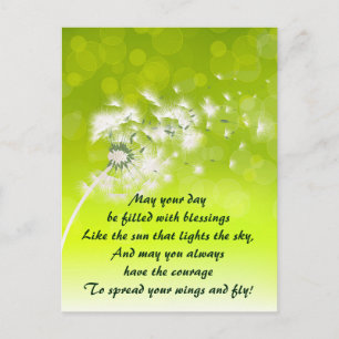 Irish Prayer for Blessings Custom Briefkaart