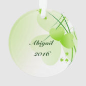 Irish Prayer Hearts en Shamrocks Custom Ornament (achterkant)